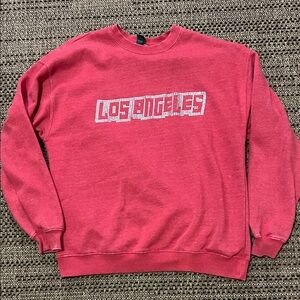 Wild Fable Red Graphic Crew Neck Sweater